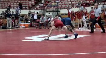 125 lbs rd2 # 7 James Nicholson (ODU) vs. Justin Brooks (IU)