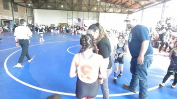 91 lbs Rr Rnd 2 - Gracie Springfield, Poteau Youth Wrestling Academy vs Iris Cisneros, Skiatook Youth Wrestling 2022-23