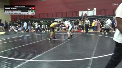 285 lbs Champ. Round 1 - Grayson Burleson, Montreat College vs Frank Moore, Emmanuel College