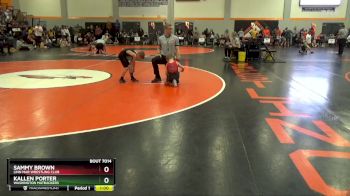 PW-9 lbs Cons. Round 1 - Sammy Brown, Linn Mar Wrestling Club vs Kallen Porter, Washington Matbackers