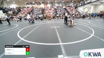 70 lbs Round Of 16 - Joshua Back, Verdigris Youth Wrestling vs Kamden Lacy, Miami Takedown Club