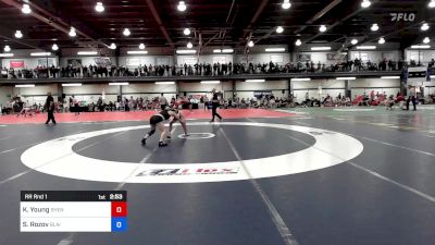 134-BLACK lbs Rr Rnd 1 - Kaitlyn Young, Shen vs Sela Rozov, Blair Academy