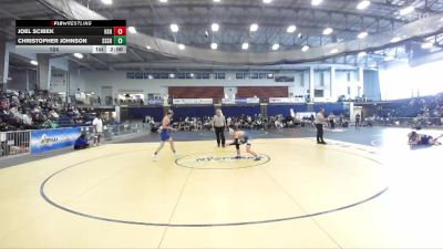 124 lbs Round 3 (3 Team) - Joel Scibek, Horseheads Sr HS vs Christopher Johnson, Saratoga Springs Sr HS