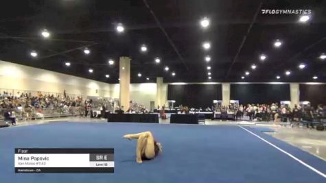 Mina Popovic - Floor, San Mateo #1143 - 2021 USA Gymnastics Development Program National Championships