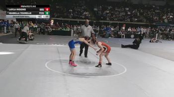 G 107 lbs Quarterfinal - Layla Higgins, Riverdale Girls vs Isabella Tourelle, Patrick Taylor - Science/Tech. Girls