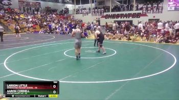 190 lbs 2nd Wrestleback (16 Team) - Aaron Cordell, Wayne County HS vs Larson Little, Benedictine Military School