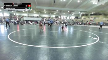 100 lbs Champ. Round 1 - Macie Goins, Bradley Pride WC vs Isabella Armijo, Maryville Wrestling