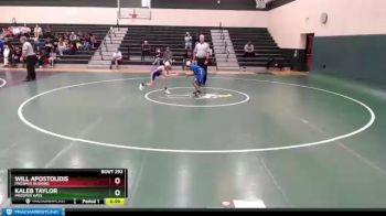 80 lbs Cons. Round 3 - Will Apostolidis, Prosper Rushing vs Kaleb Taylor, Prosper Hays