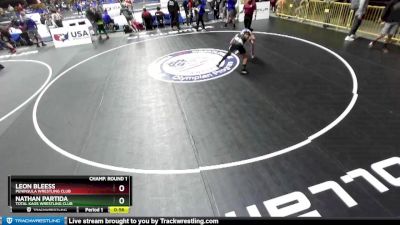 130 lbs Champ. Round 1 - Leon Bleess, Peninsula Wrestling Club vs Nathan Partida, Total Kaos Wrestling Club