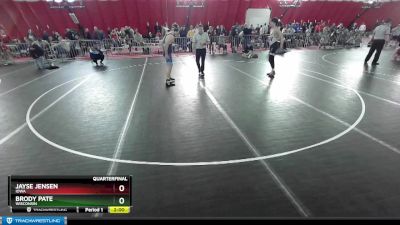 144 lbs Quarterfinal - Brody Pate, Wisconsin vs Jayse Jensen, Iowa