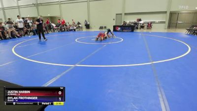 113 lbs Quarters & 1st Wb (16 Team) - Justin Harbin, Alabama vs Dylan Frothinger, Idaho