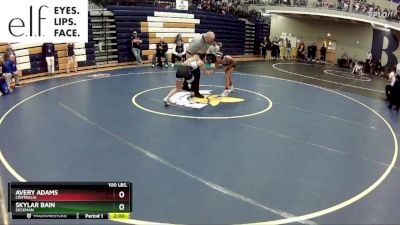 100 lbs. Champ. Round 1 - Skylar Bain, Seckman vs Avery Adams, Centralia