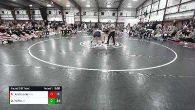 190 lbs Round 2 (8 Team) - Oxley Yama, Juab vs Max Anderson, Bear River