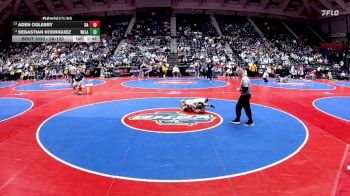 3A-120 lbs Champ. Round 1 - Aden Oglesby, Dawson County vs Sebastian Rodriguez, West Laurens