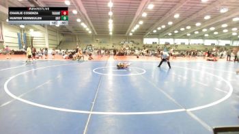 65 lbs Round Of 32 - Charlie Cosenza, The Hunt Wrestling Club Black vs Hunter Vermeulen, Grit Mat Club Blue