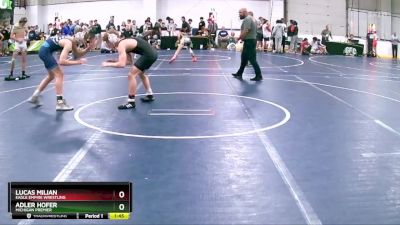 119 lbs Cons. Round 3 - Lucas Milian, Eagle Empire Wrestling vs Adler Hofer, Michigan Premier