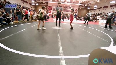 73 lbs Rr Rnd 1 - Tsu-tli Christie-Vangen, Fort Gibson Youth Wrestling vs Parker Hobbs, Salina Wrestling Club