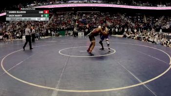 4A 190 lbs 1st Place Match - Jack Harty, Northern Guilford High School vs James Ellison, Lumberton