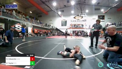 52 lbs Rr Rnd 3 - Owen Edwards, Runestone vs Pistol Taylor, Sallisaw Takedown Club