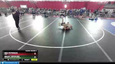 170 lbs Champ. Round 2 - Ben Peterson, LAW vs Brody Hemauer, Askren Wrestling Academy