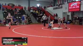 165 lbs Semifinal - Brenden Heying, Benton Community vs Cyrus Mathes, South Tama County