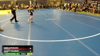 90 lbs Quarterfinal - Everett Palubicki, Perham vs Aiden Samuelson, Crookston