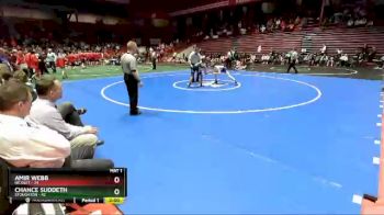 120 lbs D1 - Quarter-finals (fri 5:30 P.m.) - Amir Webb, Nicolet vs Chance Suddeth, Stoughton