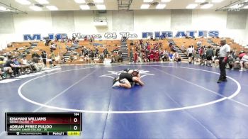 184 lbs Quarters & 1st Wb (16 Team) - Khamani Williams, Sierra College vs Adrian Perez Pulido, Modesto Junior College