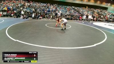 135 lbs Cons. Round 3 - Glorisbey Hernandez, Redwood -Visalia vs Thalia Rosas, Lincoln (Stockton)