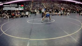 2A 120 lbs Semifinal - Fernando Teniente, West Caldwell High School vs Brandon Nolasco-Rayo, Louisburg Magnet High School