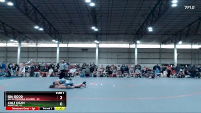 136 lbs Round 1 (4 Team) - Gia Good, All IN Wrestling Academy vs Colt Dean, Hawks WC