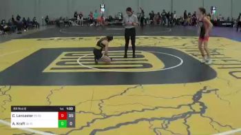 80 lbs Rr Rnd 6 - Claire Lancaster, OK Supergirls Red vs Amerie Kraft, OK Supergirls Blue