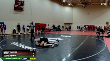 144 lbs Champ. Round 1 - Chris Warrick, Beaver vs Tyler Petkov, Strongsville