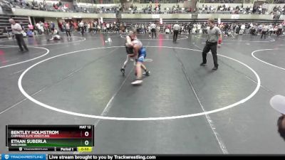 100 lbs Round 2 - Ethan Suberla, Wisconsin vs Bentley Holmstrom, Chippewa Elite Wrestling