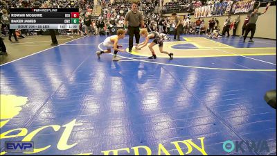 55 lbs Quarterfinal - Rowan Mcguire, Blaine County Grapplers vs Baker James, Cowboy Wrestling Club