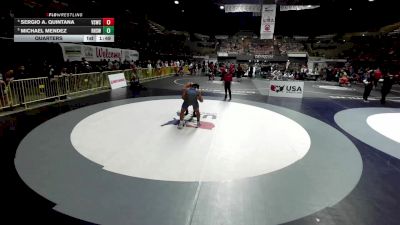 190 lbs Quarters - Michael Mendez, Righetti High School Wrestling vs Sergio A. Quintana, Valley Silverbacks Wrestling Club