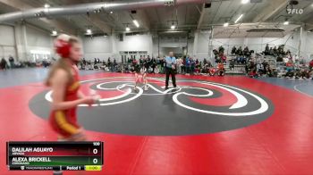 100 lbs Cons. Round 2 - Dalilah Aguayo, Arvada vs Alexa Brickell, Coronado