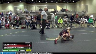 67 lbs Semifinal - Colton Strange, Olympia vs Grayson VanValkenburg, ARES Wrestling