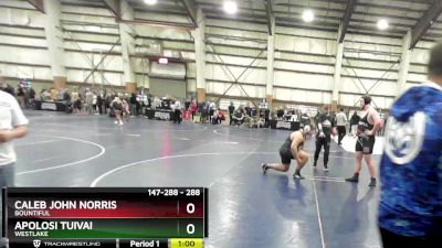 288 lbs Cons. Round 4 - Apolosi Tuivai, Westlake vs Caleb John Norris, Bountiful