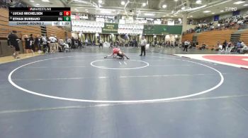 113 lbs Champ. Round 2 - Lucas Michelsen, Cathedral Catholic vs Ethan Burbano, Walnut