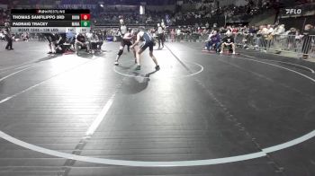 136 lbs Consi Of 16 #2 - Thomas SanFilippo 3rd, Boonton Junior Bombers vs Padraig Tracey, Manasquan