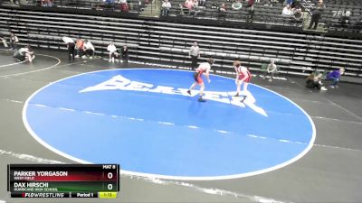 141 lbs Cons. Round 6 - Parker Yorgason, West Field vs Dax Hirschi, Hurricane High School