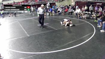 90 lbs Cons. Round 3 - Hager Kermmoade, SOUTHERN VALLEY HIGH SCHOOL vs Mason Hager, Cambridge Wrestling Club