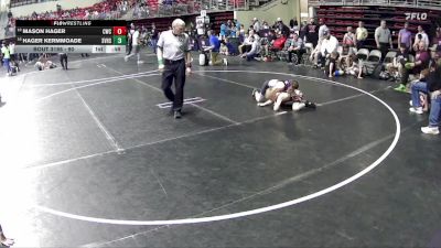 90 lbs Cons. Round 3 - Hager Kermmoade, SOUTHERN VALLEY HIGH SCHOOL vs Mason Hager, Cambridge Wrestling Club