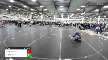 77 lbs Rr Rnd 2 - Brixton Crouse, Benjamin Brawlers vs Ryder Hinton, Desert Dogs WC