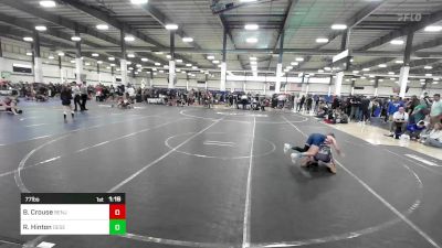 77 lbs Rr Rnd 2 - Brixton Crouse, Benjamin Brawlers vs Ryder Hinton, Desert Dogs WC