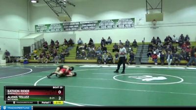 125 lbs Quarterfinal - Eathon Rider, Bakersfield College vs Alexis Tellez, Rio Hondo