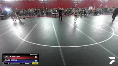 106 lbs Round 2 - Taylor Whiting, WI vs Chloe Wong, IL