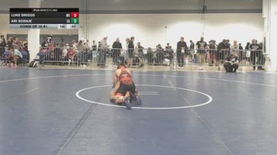 100 lbs Consi Of 16 #1 - Luke Briggs, MD vs Ari Sobaje, CA