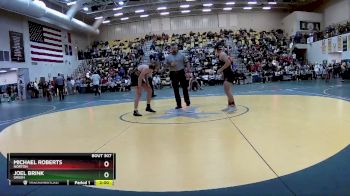 126 lbs Quarterfinal - Joel Brink, GREEN vs Michael Roberts, NORTON